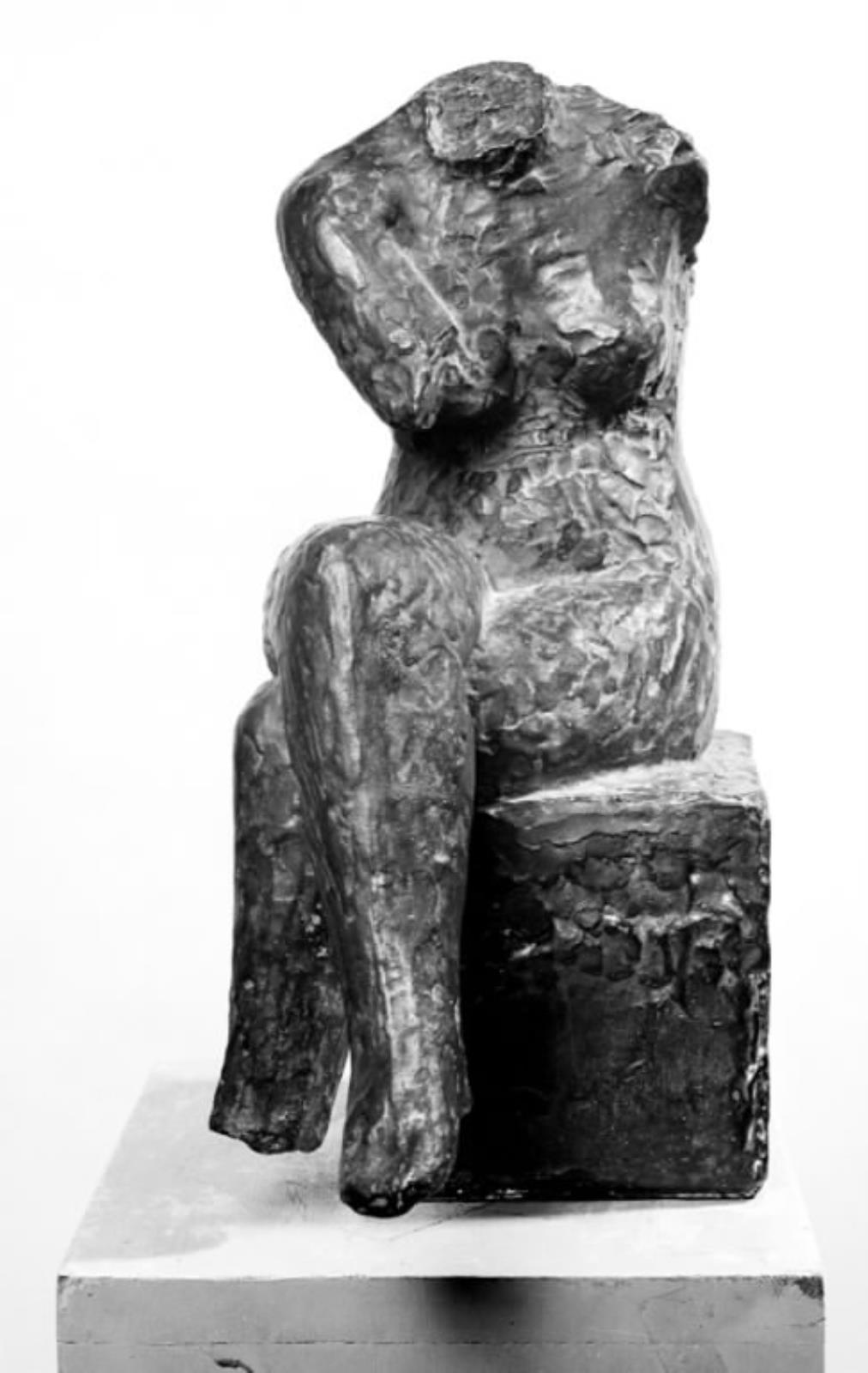 Kvindetorso, siddende, Knud Nellemose, 1938