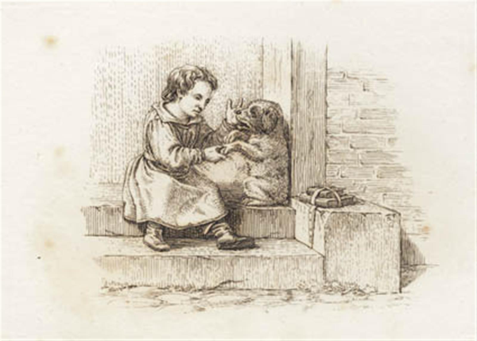 Illustration til "Halvhundrede Fabler for Børn" af Hey