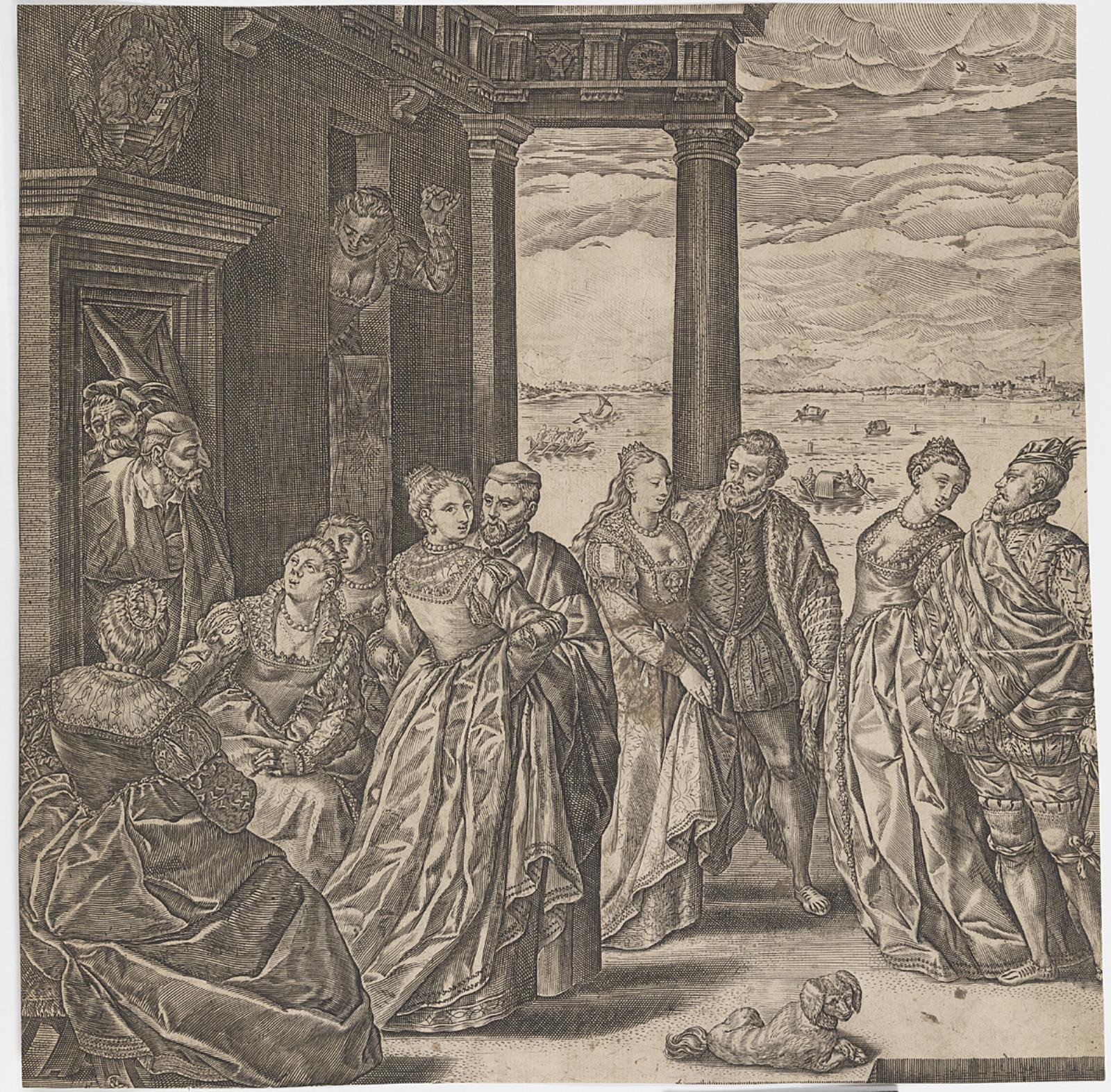 Venetiansk selskab (venstre del)