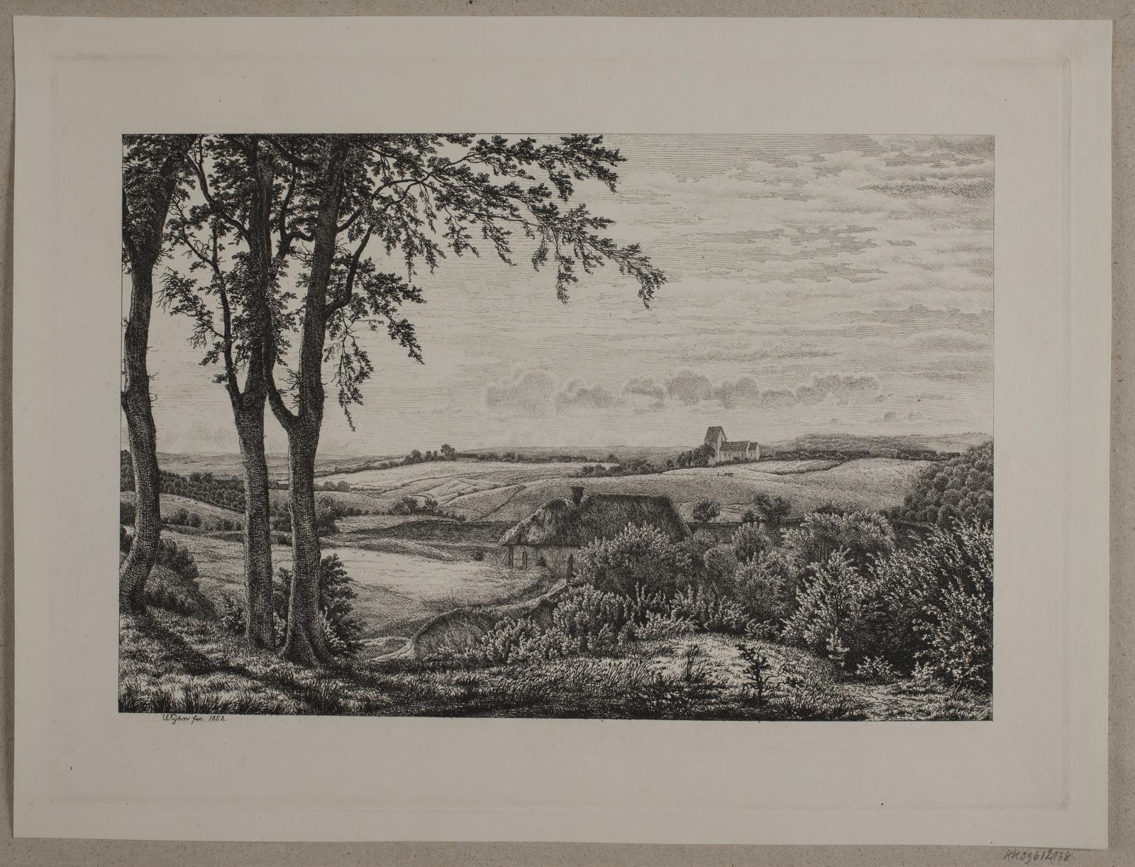 Eftermiddagslandskab, Sjælland