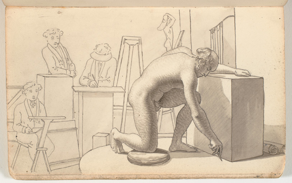 Kunstnere der tegner efter model