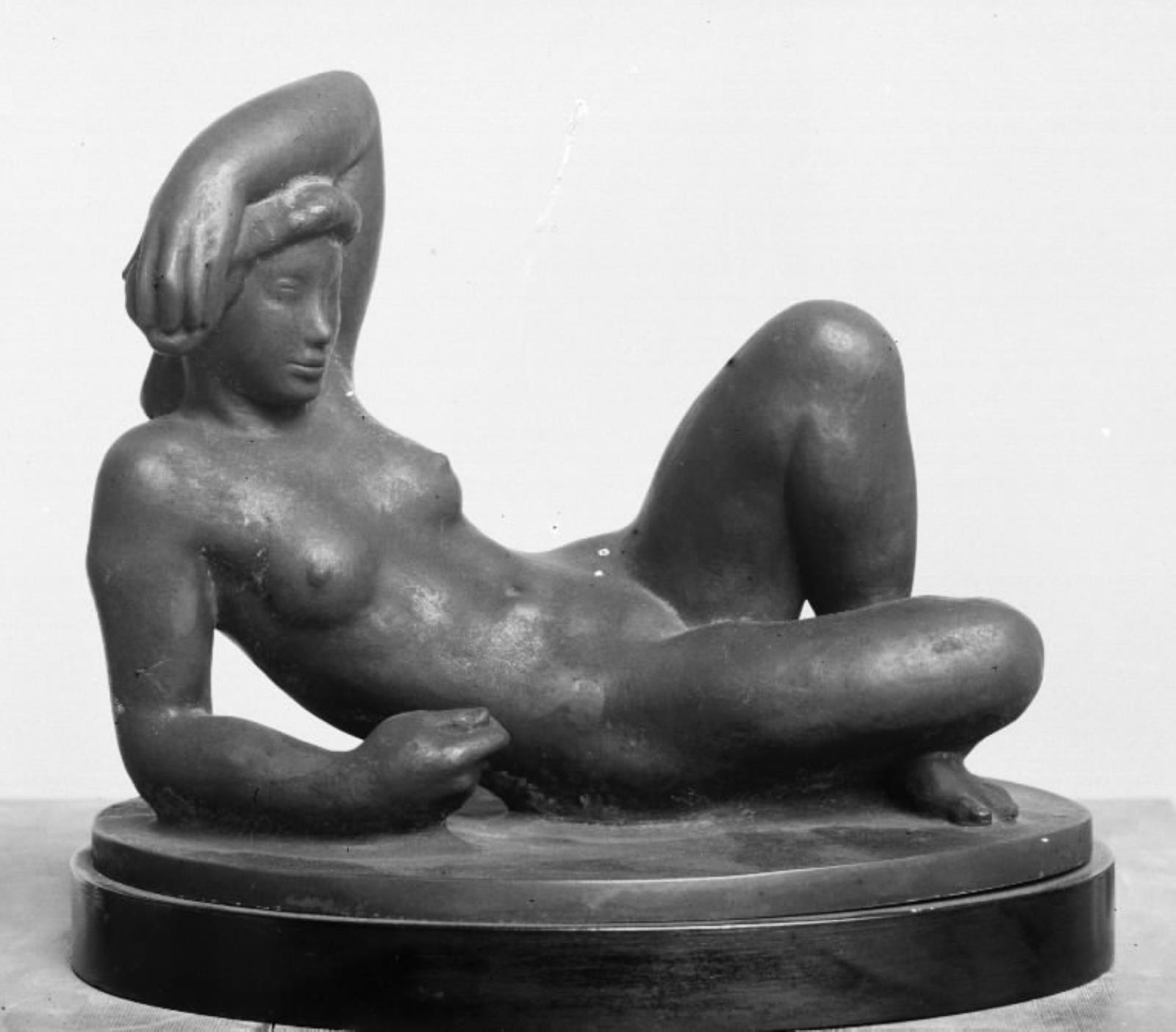 Liggende pige, Gerhard Henning, 1914