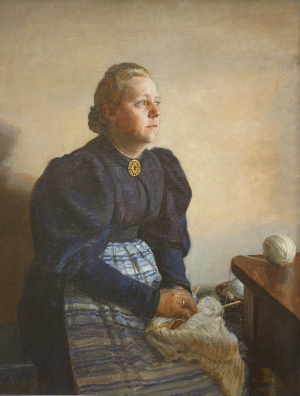 Betty Jerndorff, F. Matthison-Hansen, Kunstnerens Hustru, 1895, August ...