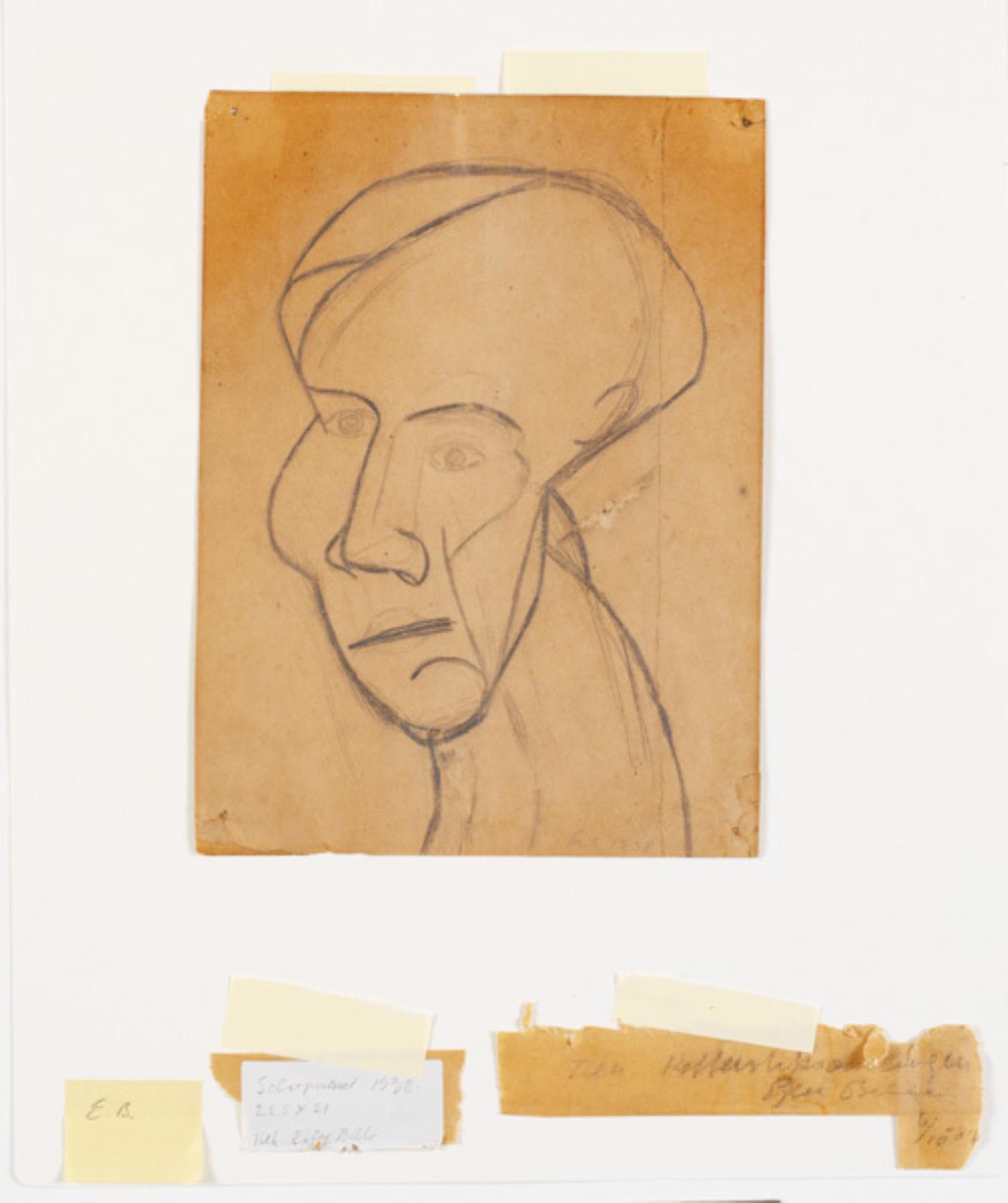 Selvportræt, Erik Thommesen, 1938