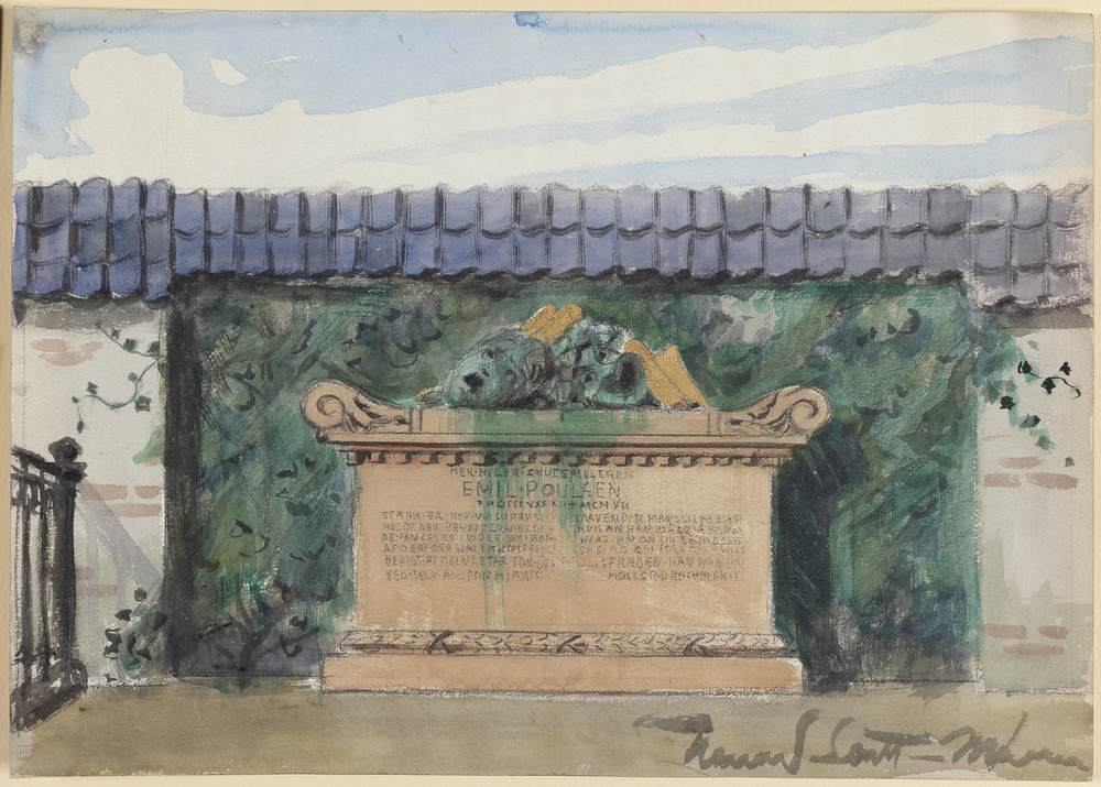 Gravmæle for skuespilleren Emil Poulsen