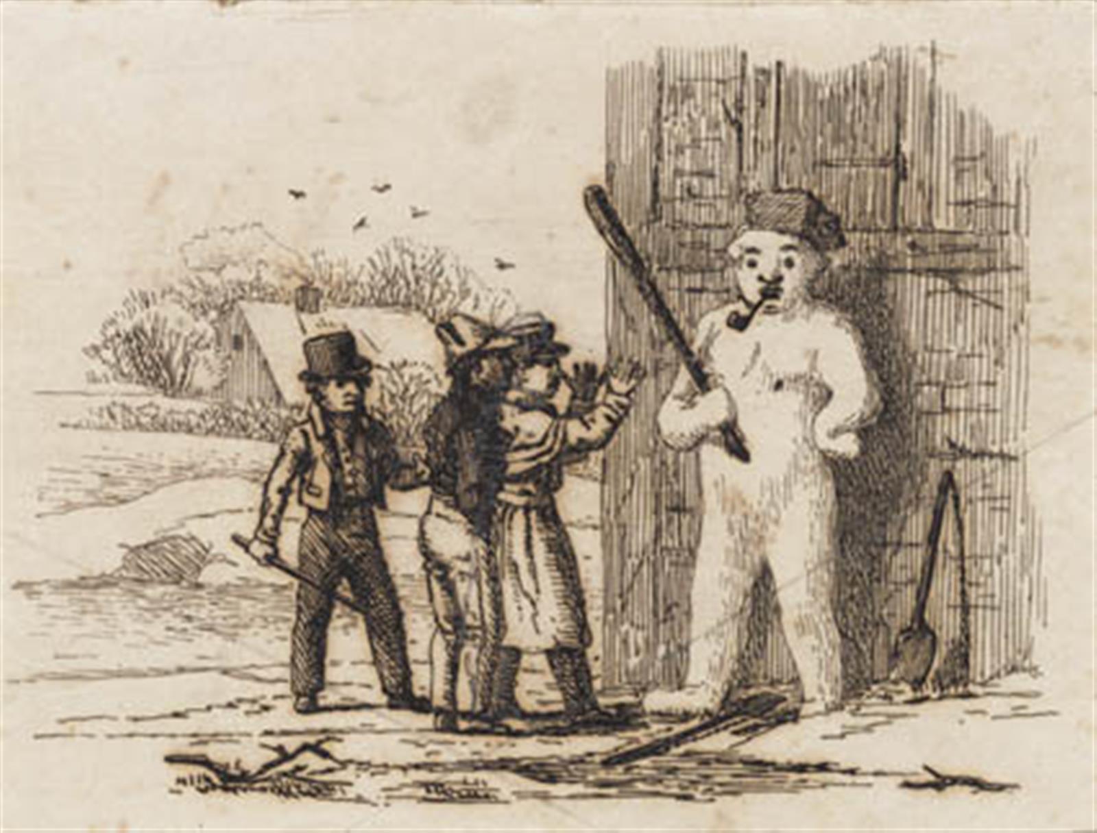 Illustration til "Halvhundrede Fabler for Børn" af Hey