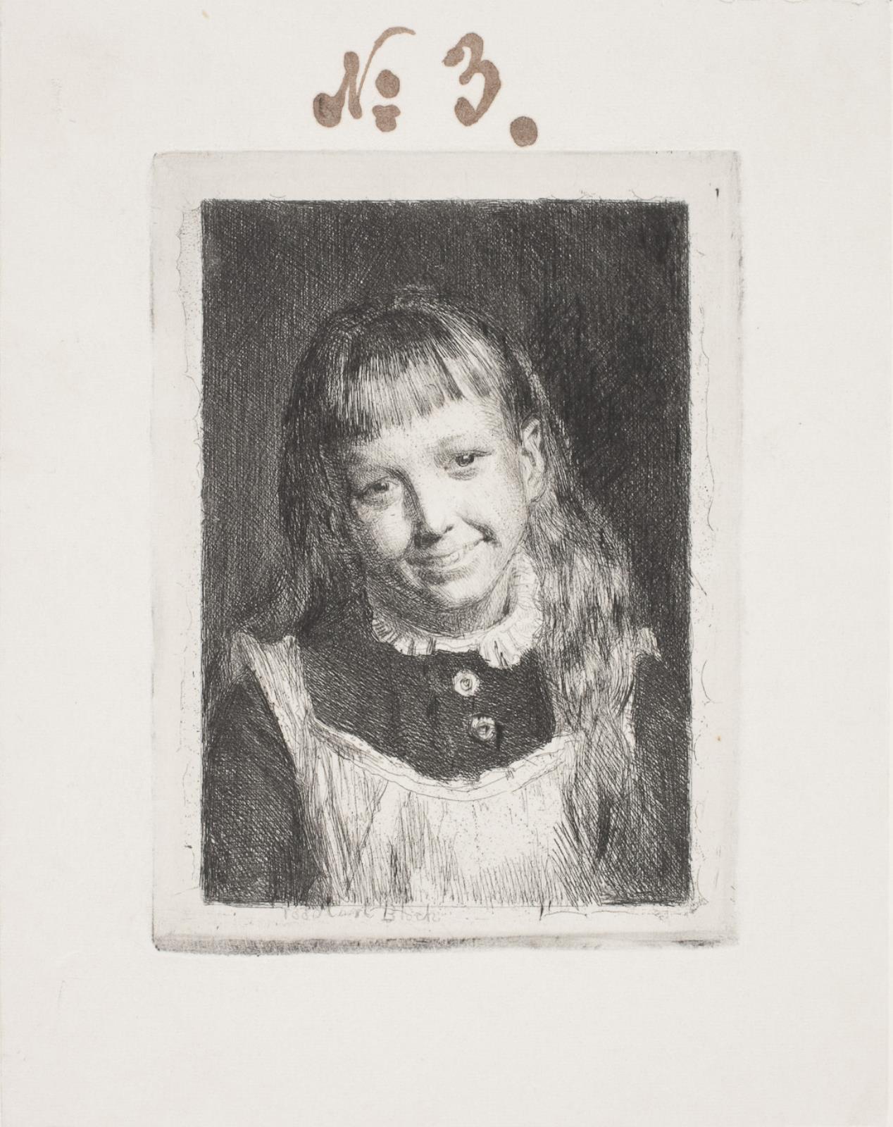 Den leende pige. Portræt af Ida Alma Bloch