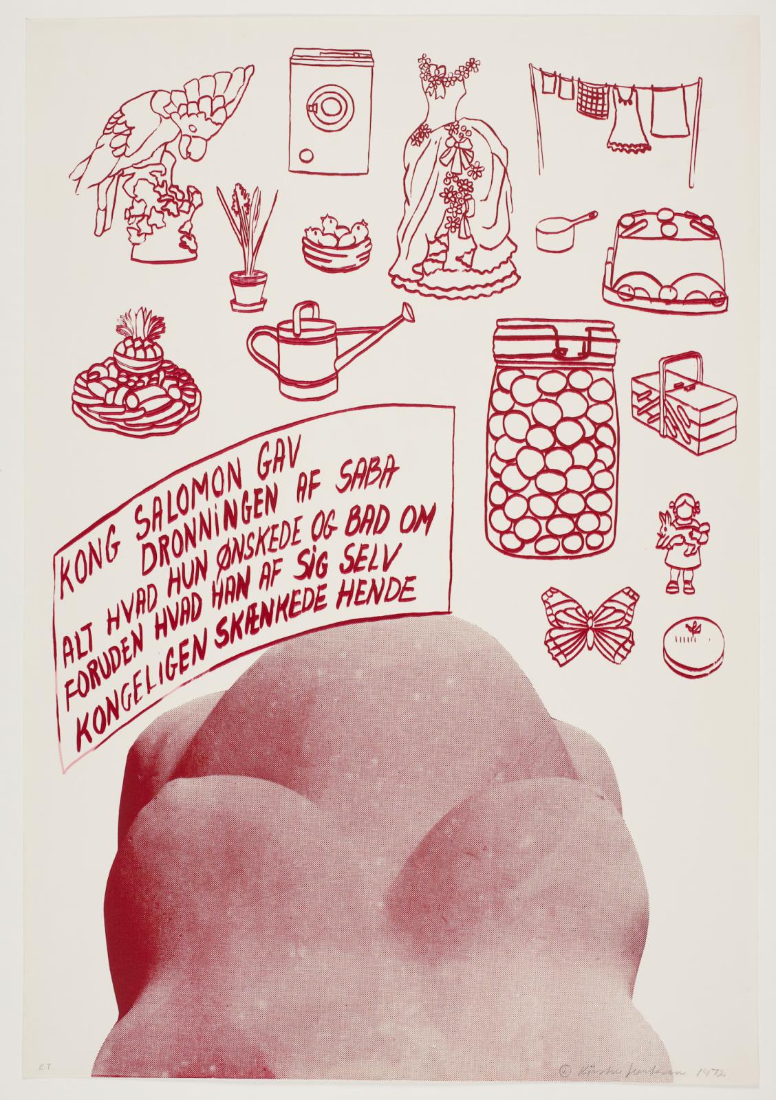 Hustrubillede 2, Kirsten Justesen, 1972