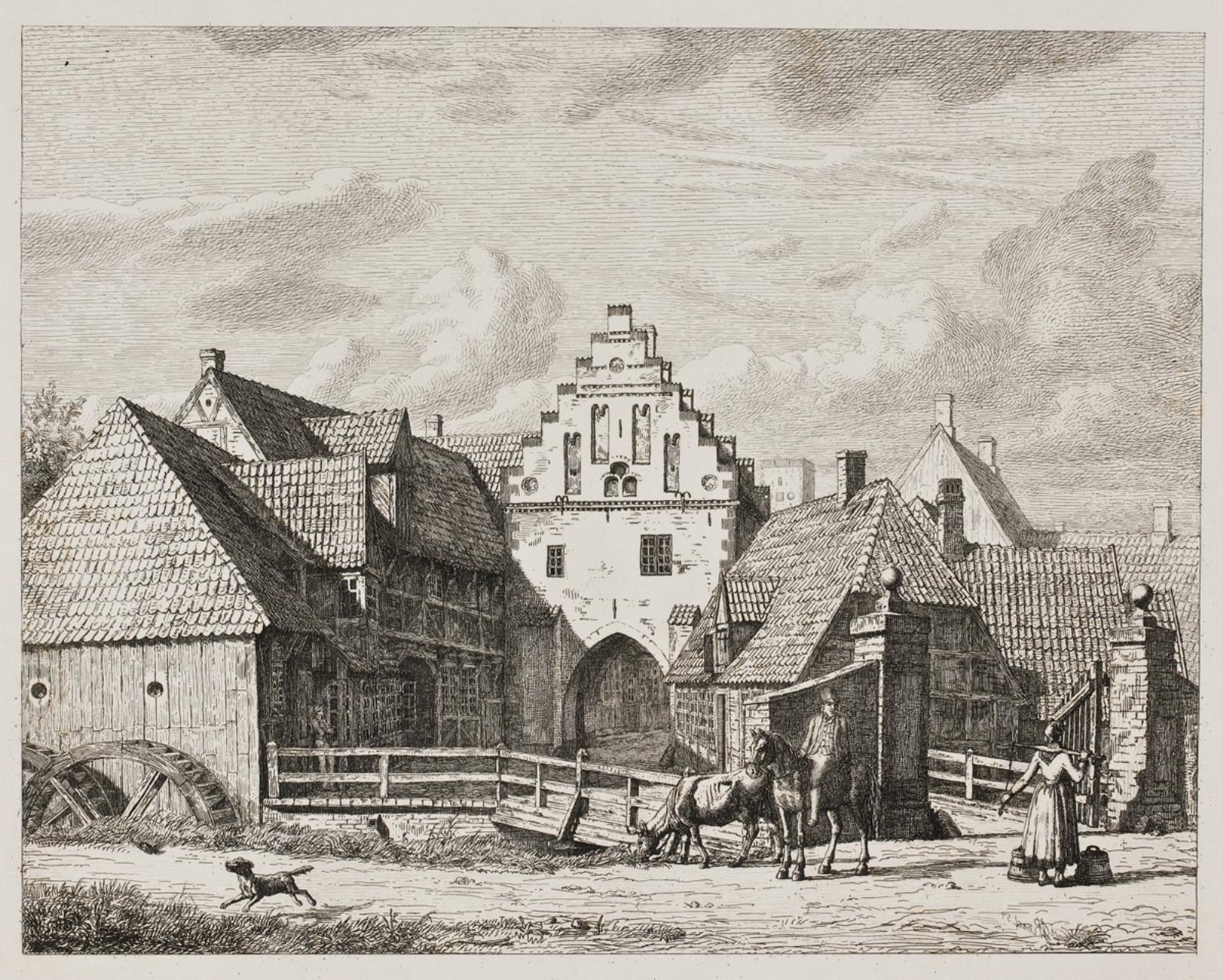 Nørreport i Ribe, således som den var indtil 1843