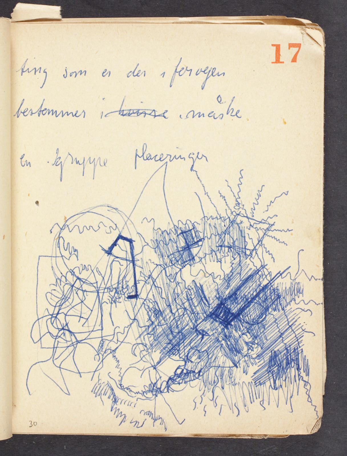 Noter og kradserier, Bjørn Nørgaard, 1965-1967