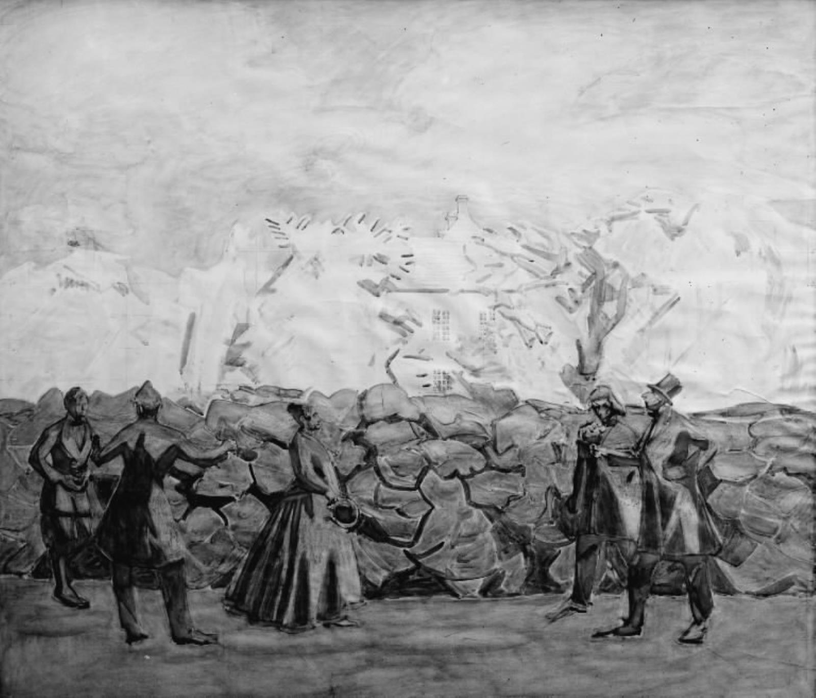 Fra Nysø have. H.C. Andersen ved skræppekanten