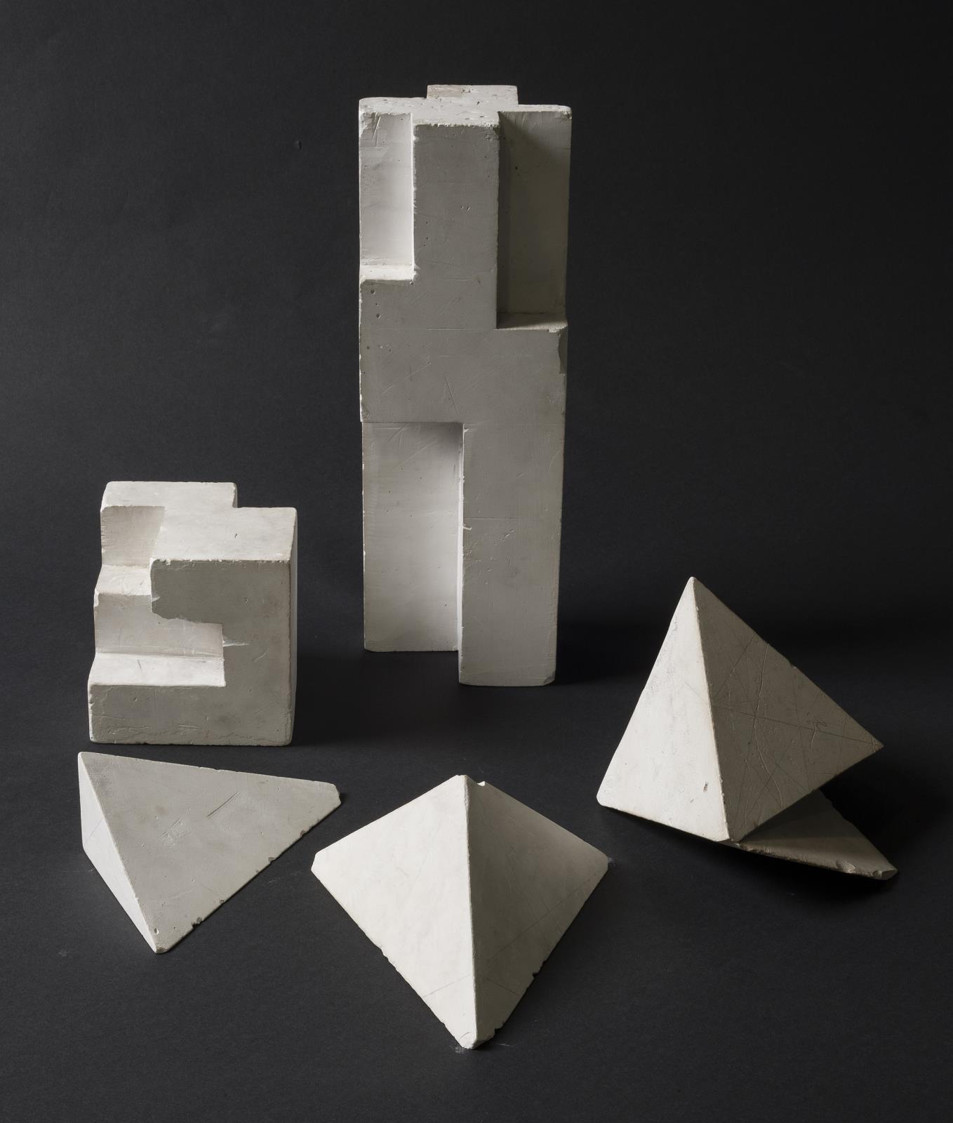 5 gipsskulpturer, Gunnar Aagaard Andersen, 1948