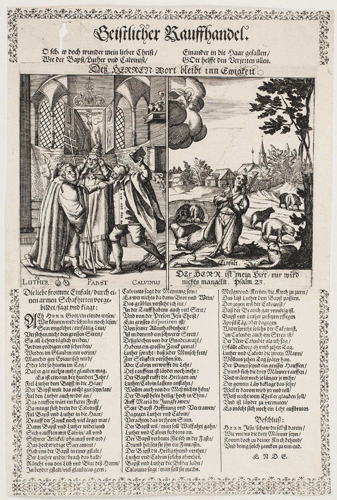 Geistlicher Kauffhandel. Dess Herren Wort bleibt inn Ewigkeit