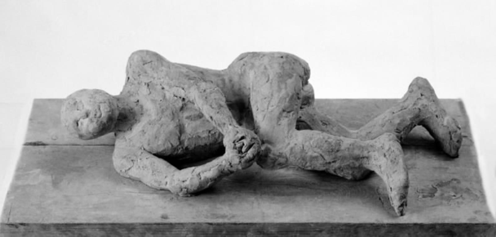 Liggende nøgen dreng, Sigrid Lütken, 1966