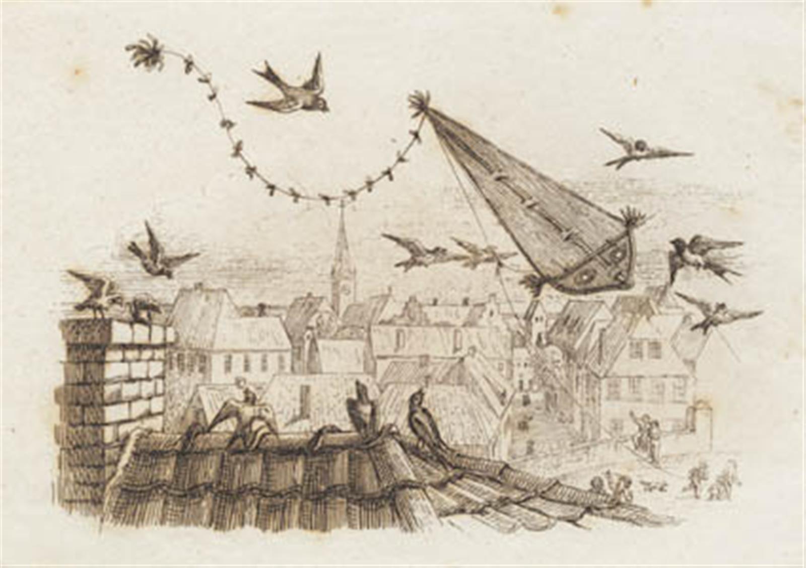 Illustration til "Halvhundrede Fabler for Børn" af Hey