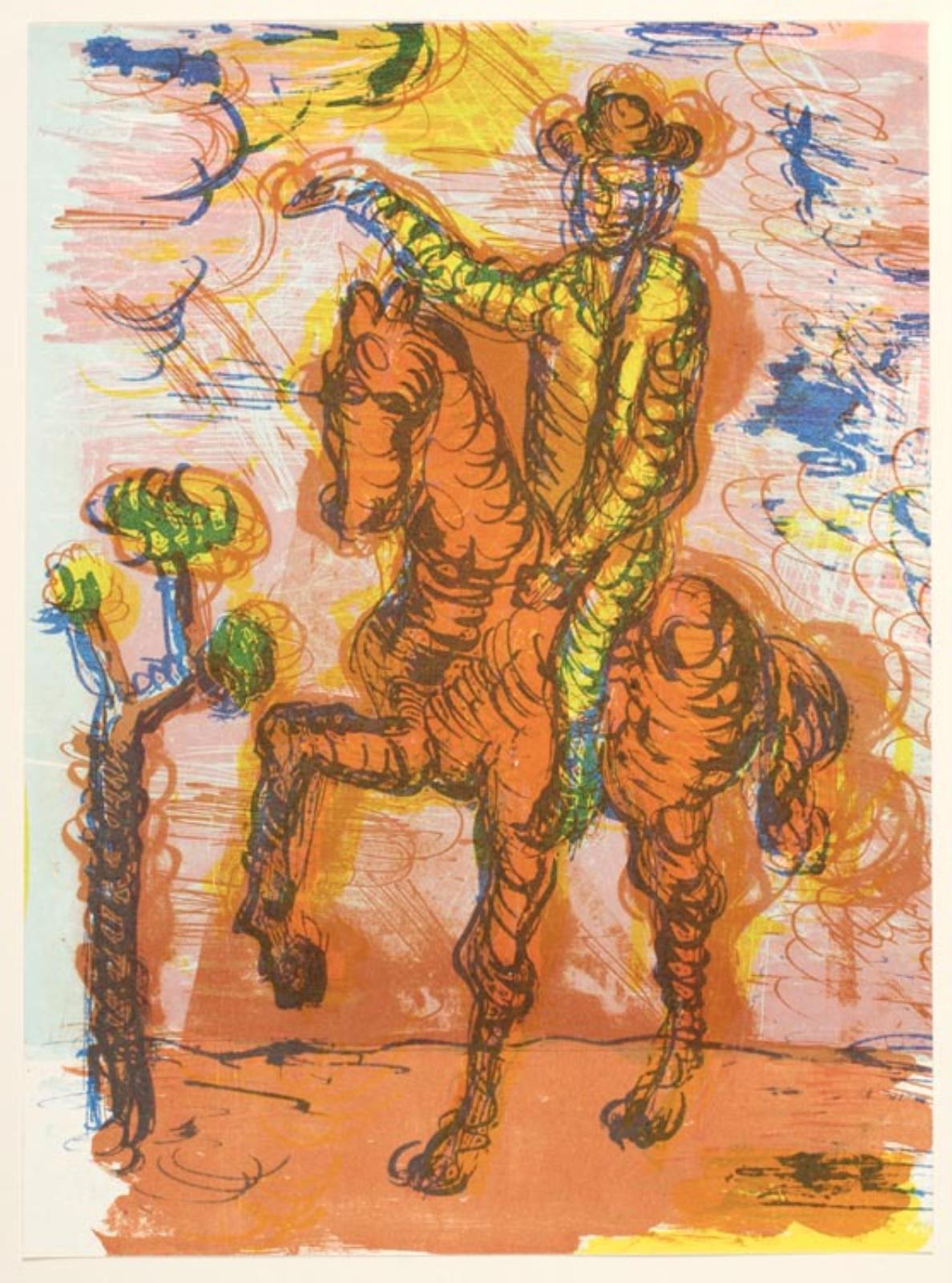 Mand til hest, Svend Johansen, 1920