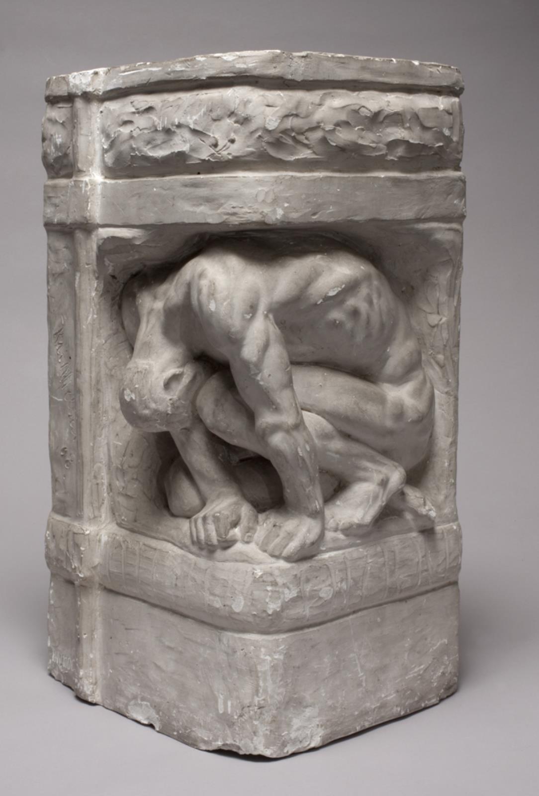 Sammenfoldet mandsfigur