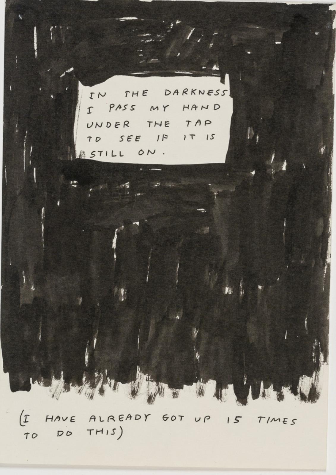 Uden titel (In the Darkness), David Shrigley, 1996