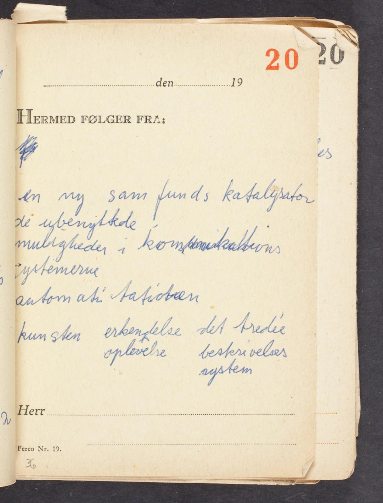 Noter, Bjørn Nørgaard, 1965-1967