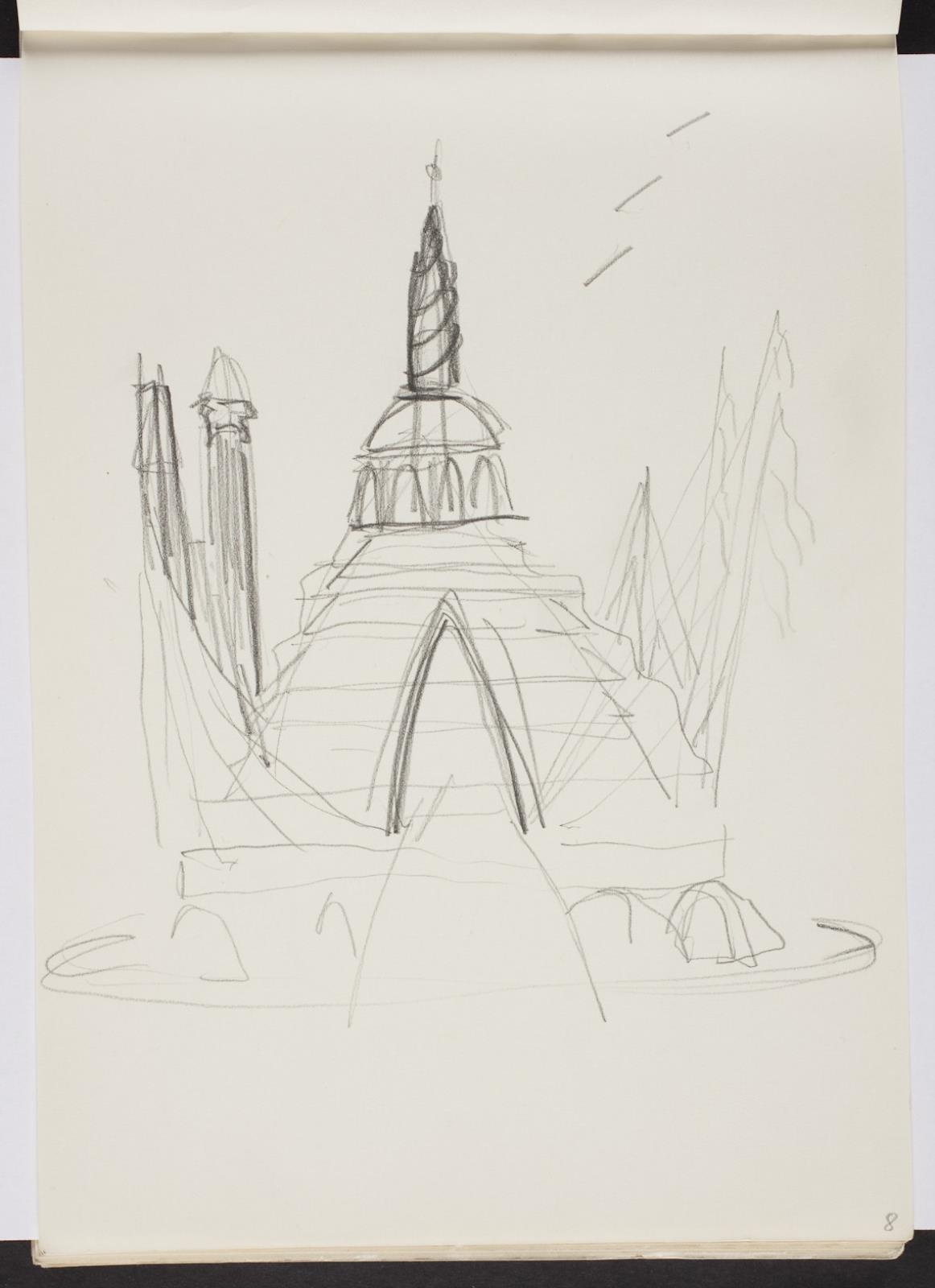 Udkast til "Drømmeslottet", Bjørn Nørgaard, 1978