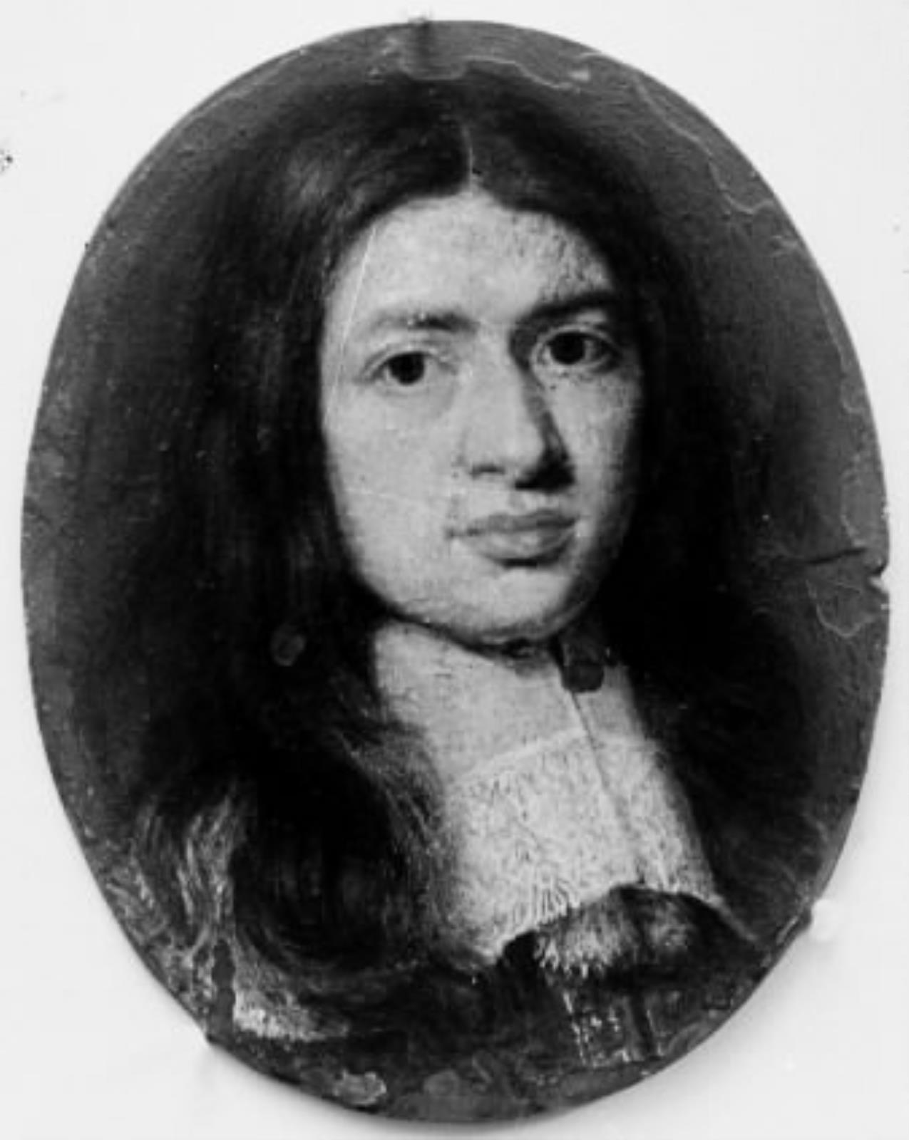 Portræt af en ung, skægløs mand