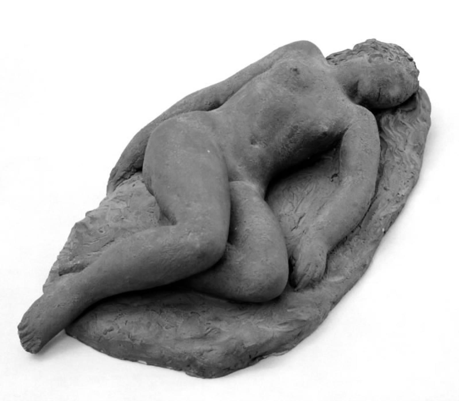 Liggende nøgen pige, Gerhard Henning, 1920-1924