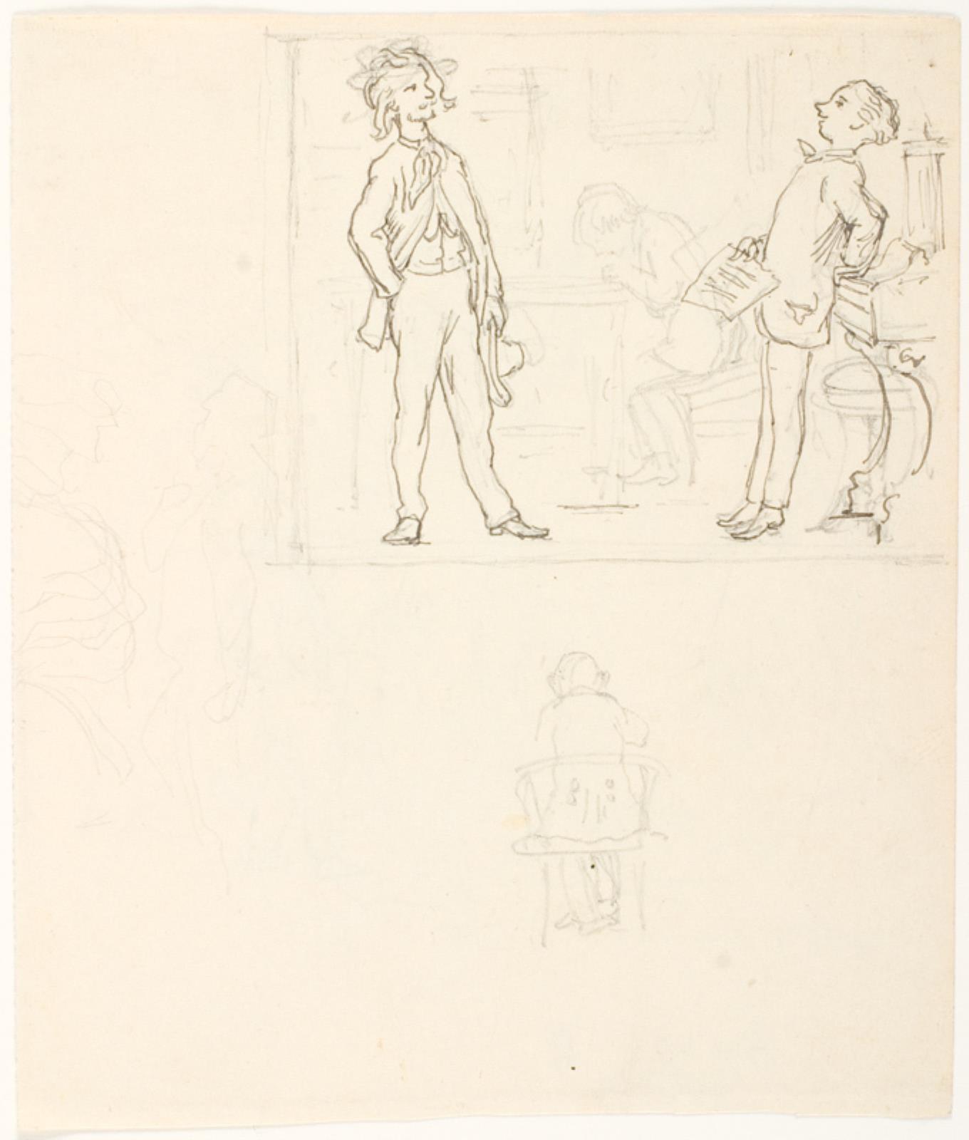 Illustrationsudkast til H.C. Andersen, Peiter, Peter og Peer