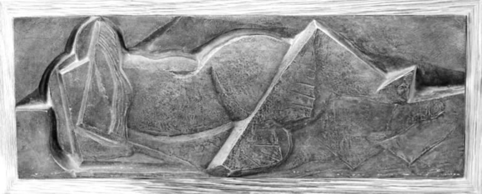 Liggende rygvendt kvinde