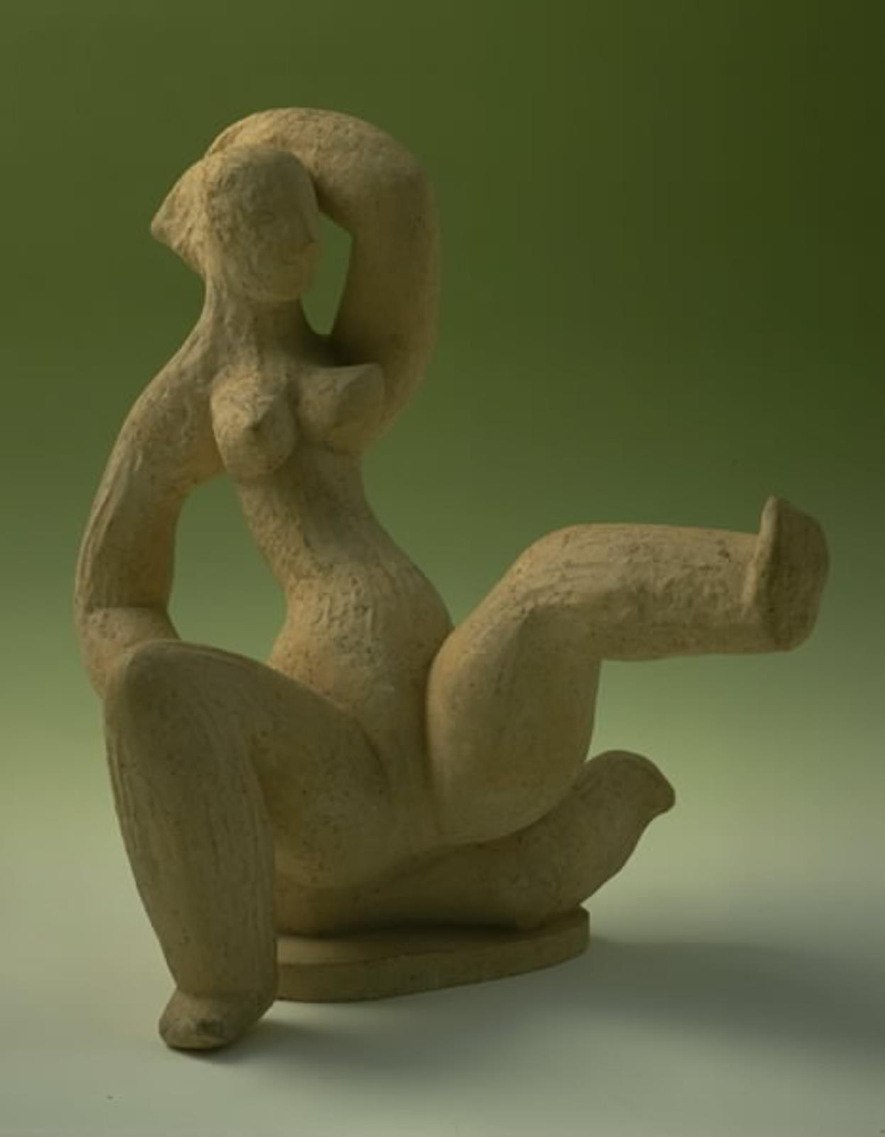 Badende kvinde. Bølgen