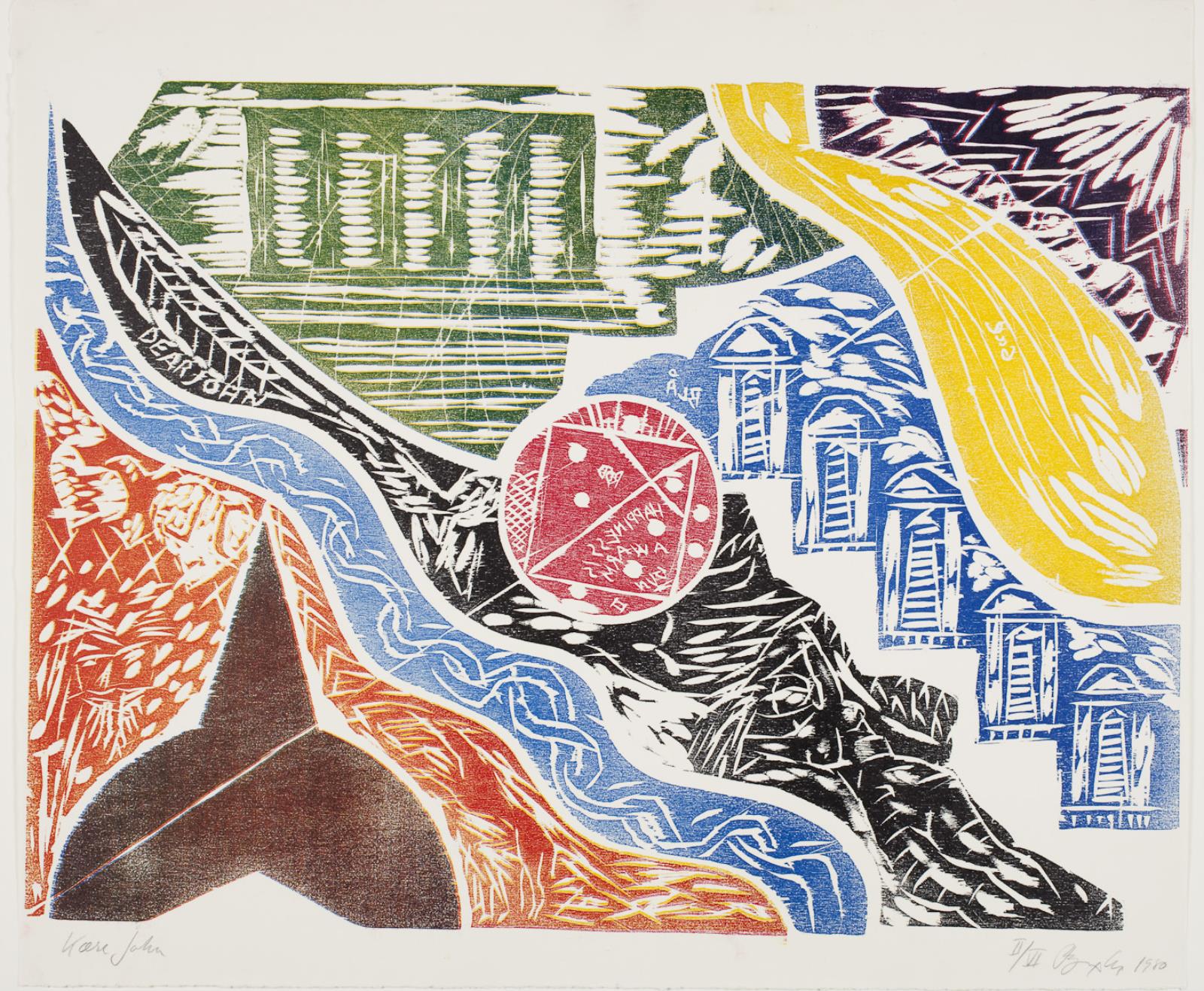 Farvetræsnit, Bjørn Nørgaard, 1980