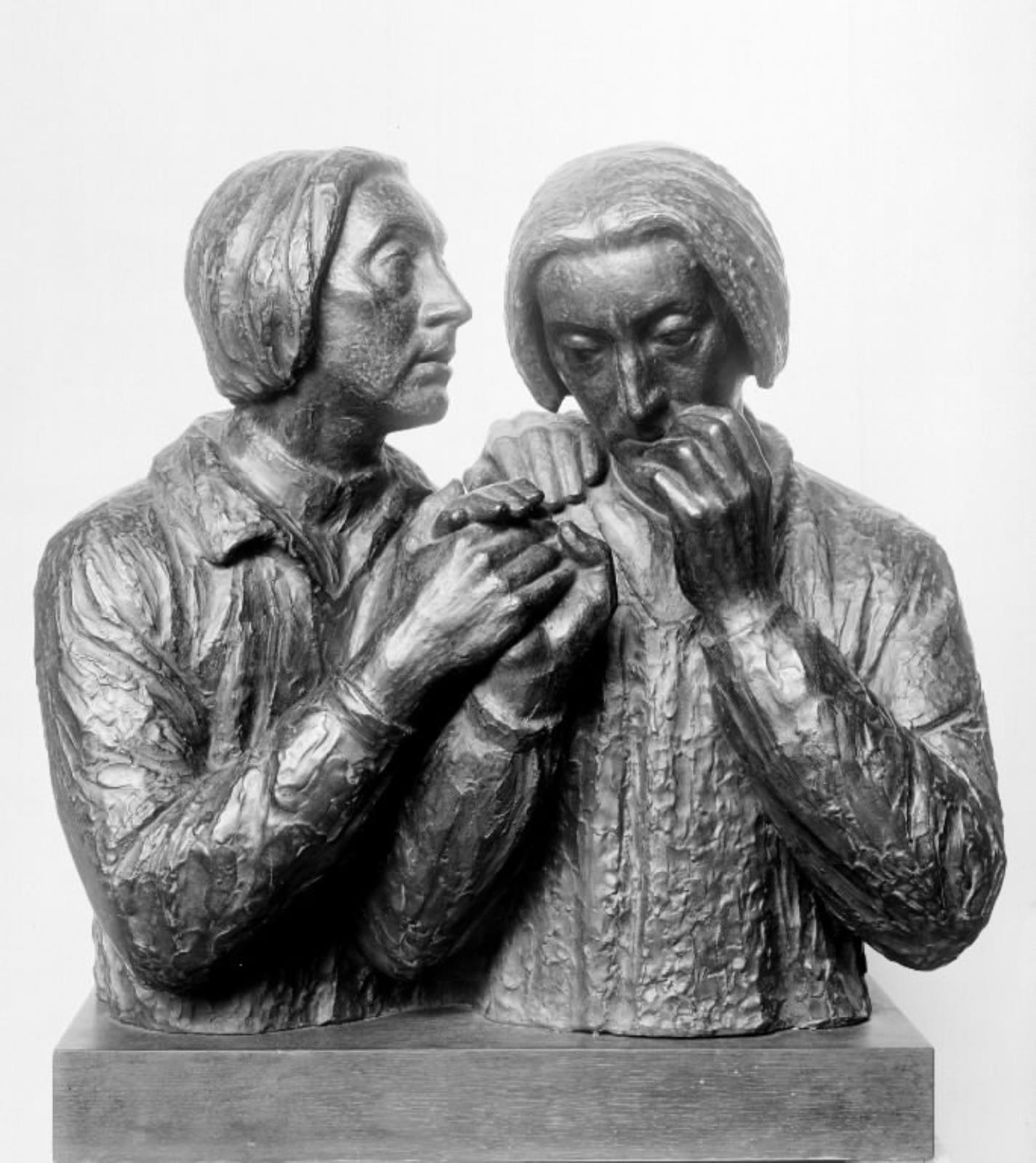 Maleren Elof Risebye. Dobbeltportræt