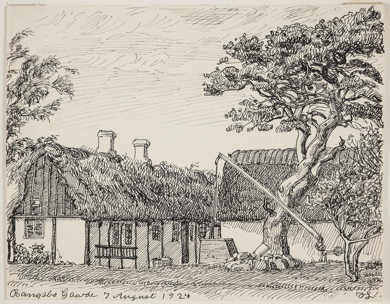 Bangsbo gårde, Johannes Larsen, 1924