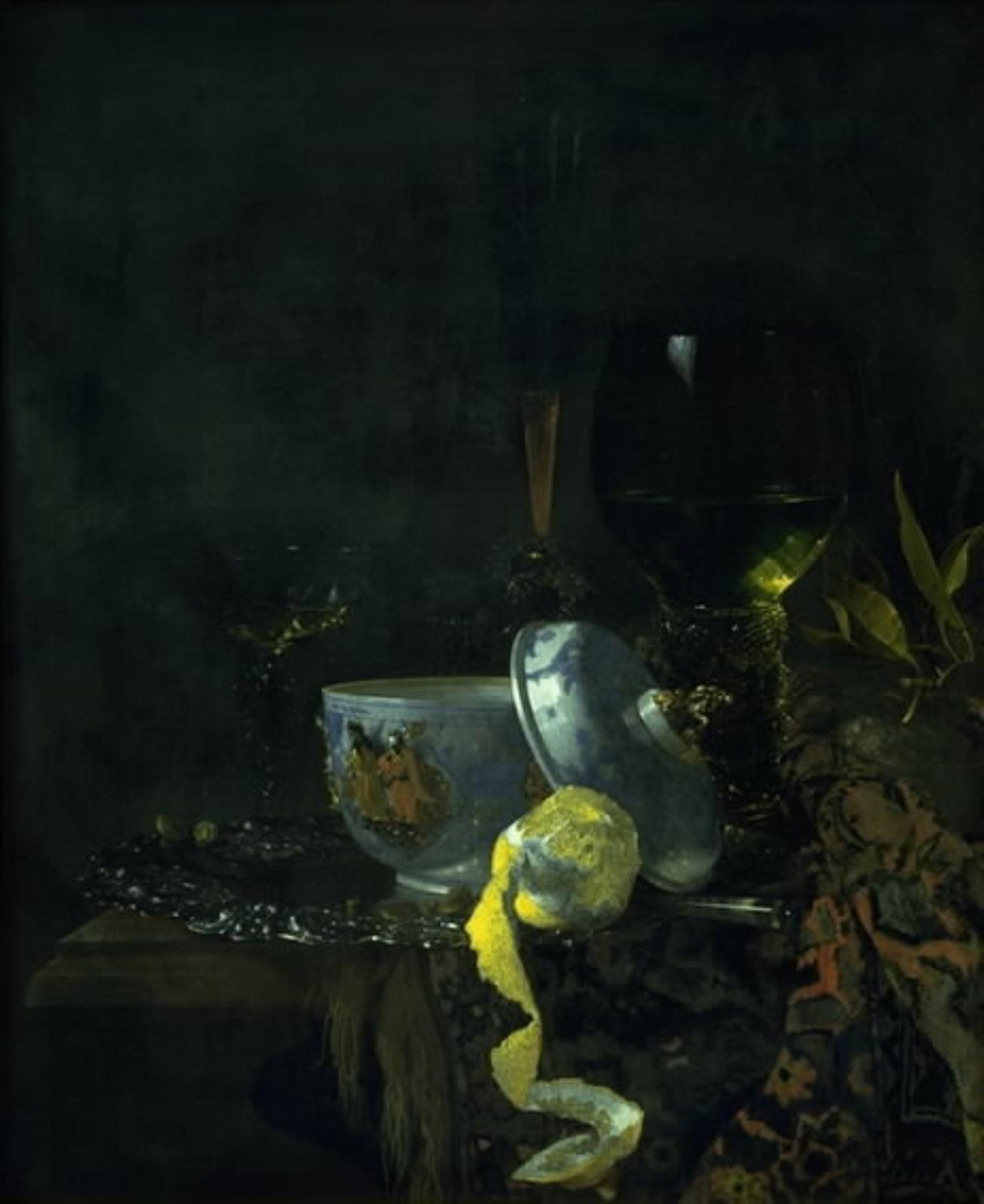 Still Life with Chinese Porcelain Bowl, 1662, Willem | SMK