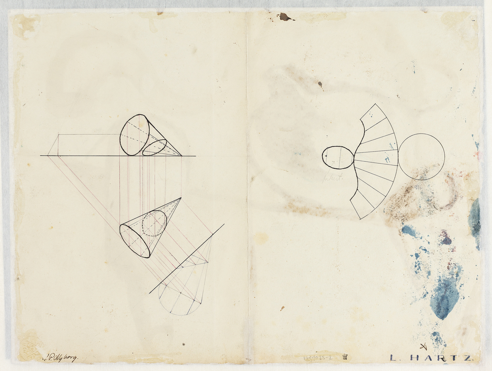 To perspektivstudier, Lauritz Hartz, 1923-1927