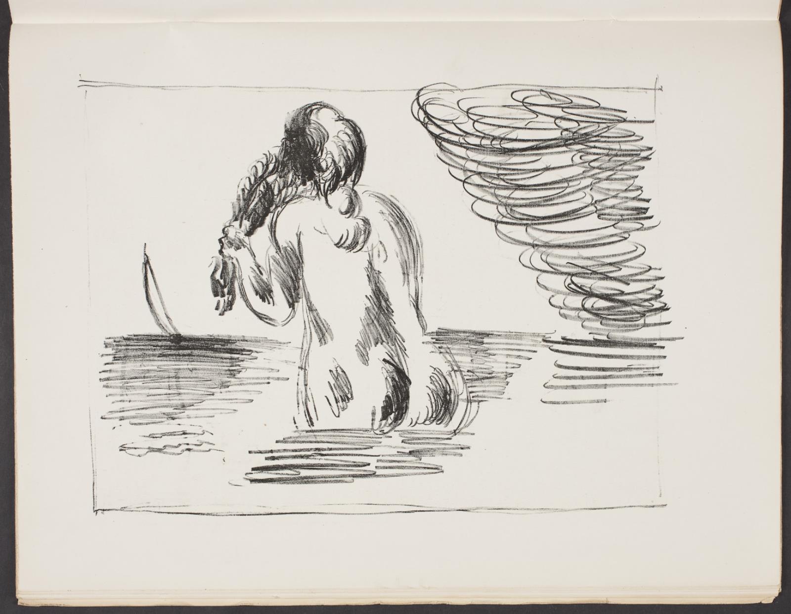 "Badende pige", Vilhelm Lundstrøm, 1919