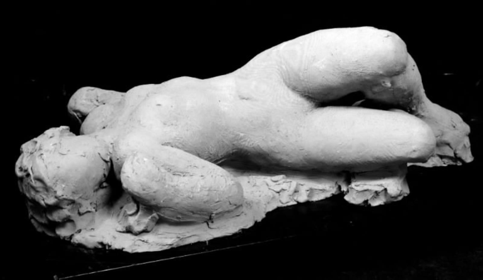 Liggende nøgen pige, Gerhard Henning, 1895-1967