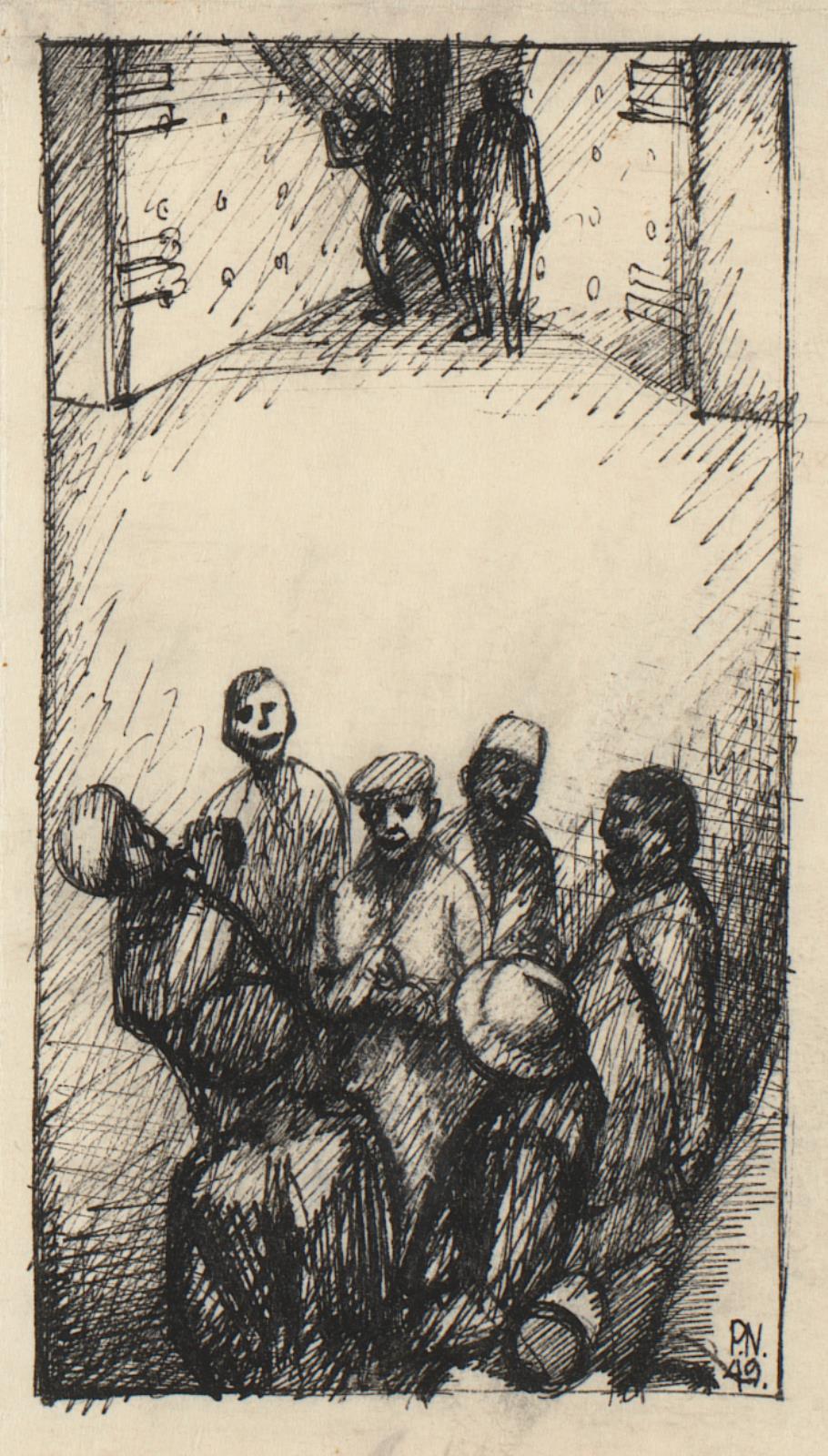 b-dler-og-fangevogtere-efter-en-h-nging-illustration-til-george-orwell