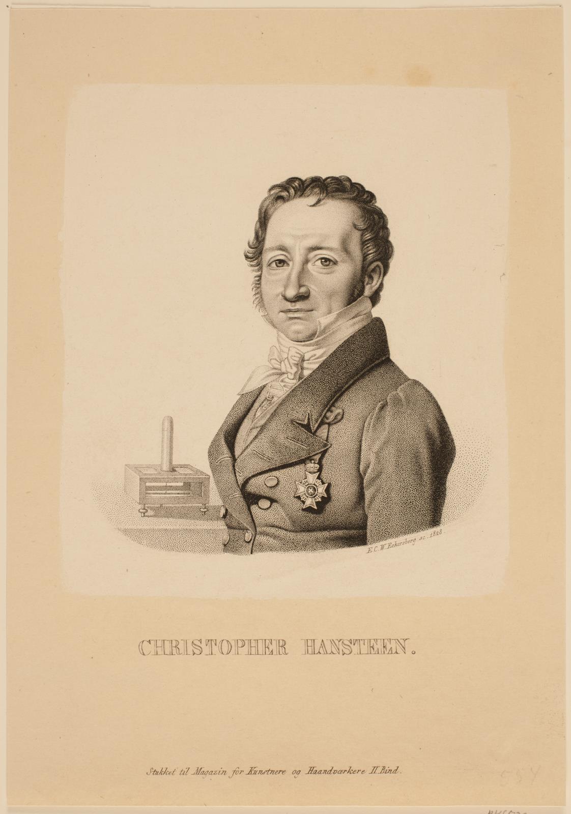 FileErling Eckersberg, Christopher Hansteen, 1828, KKS533, Statens