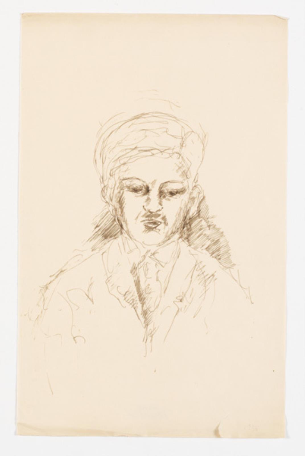 Portræt af Niels Grønbech, Lauritz Hartz, 1930