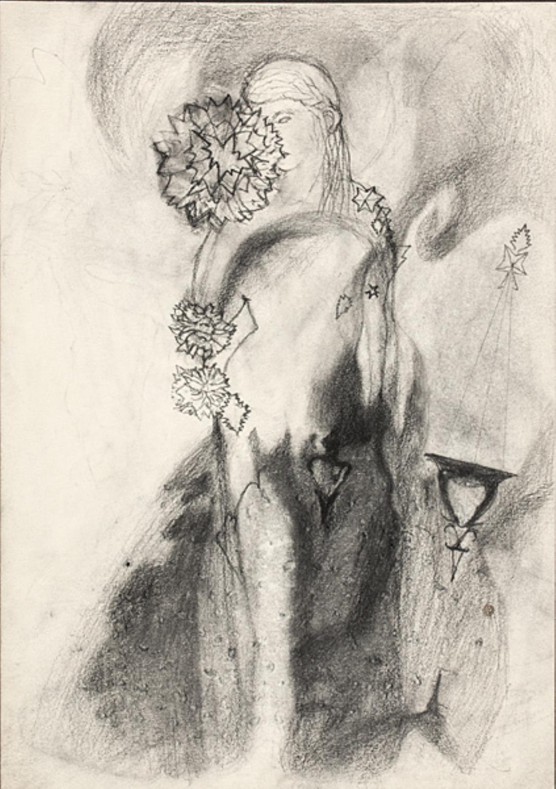 Tegning, Annemette Larsen, 1989