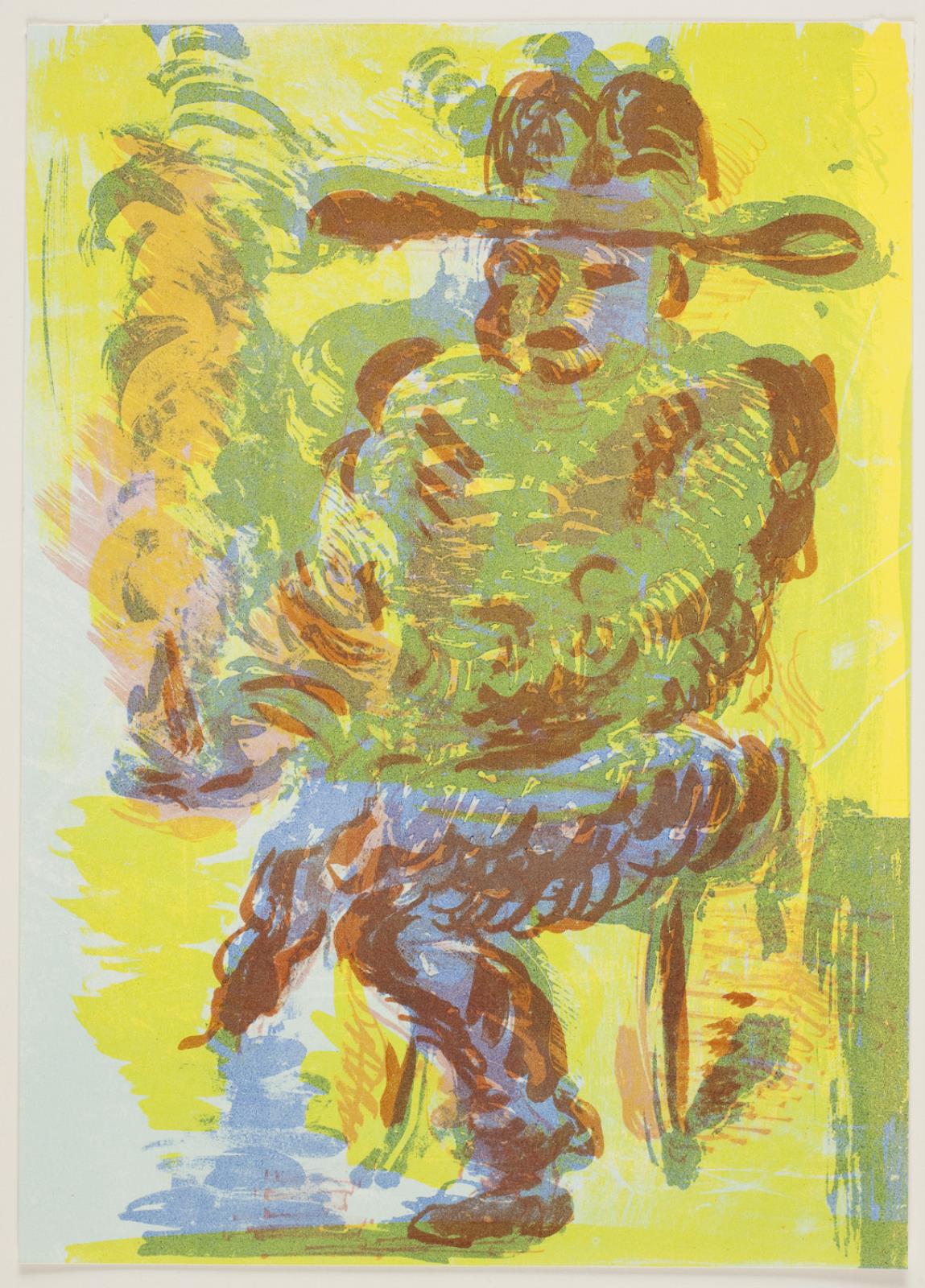 Siddende mand, Vilhelm Lundstrøm, 1920