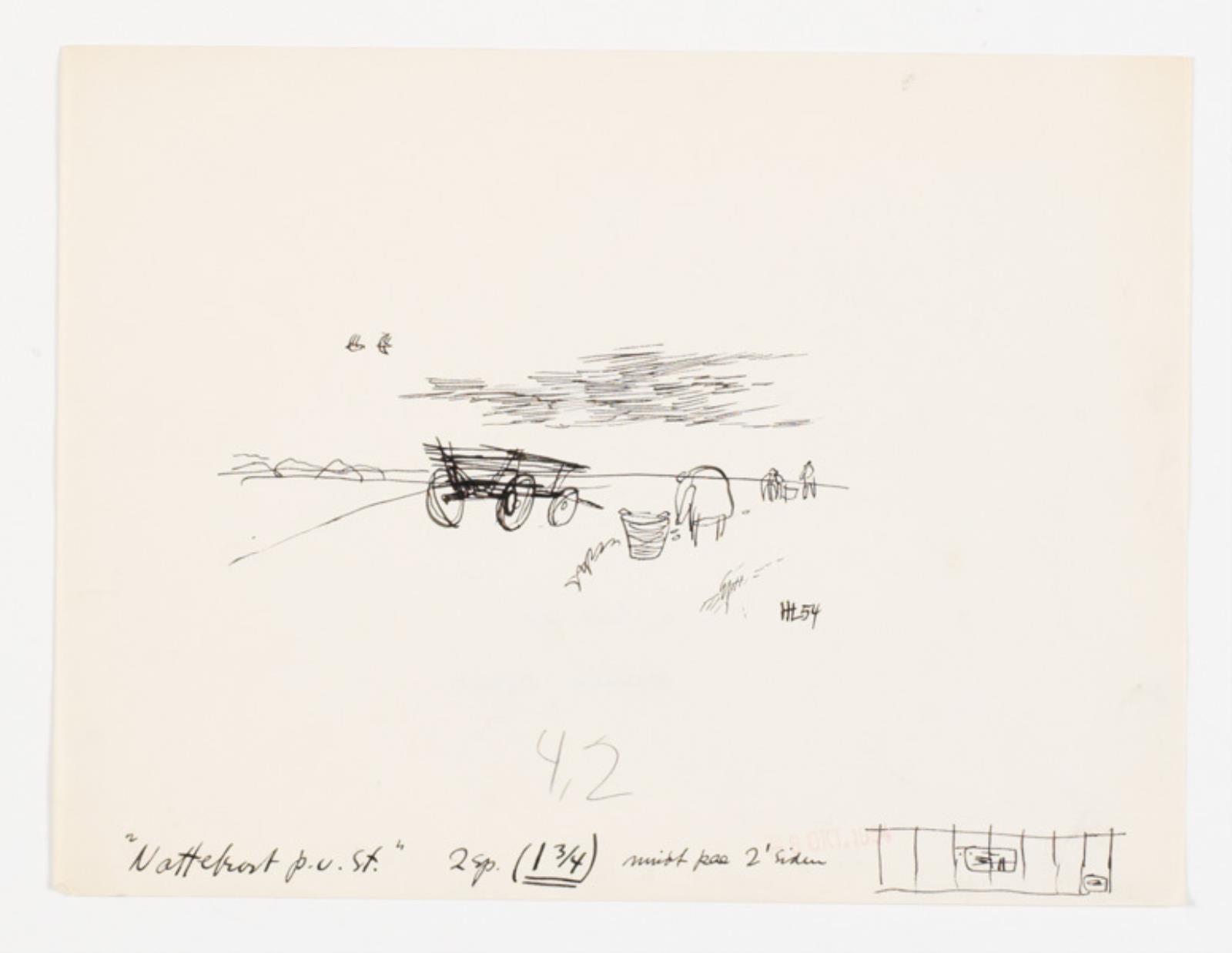 Kronik, vignet, Hans Lollesgaard, 1950-1958