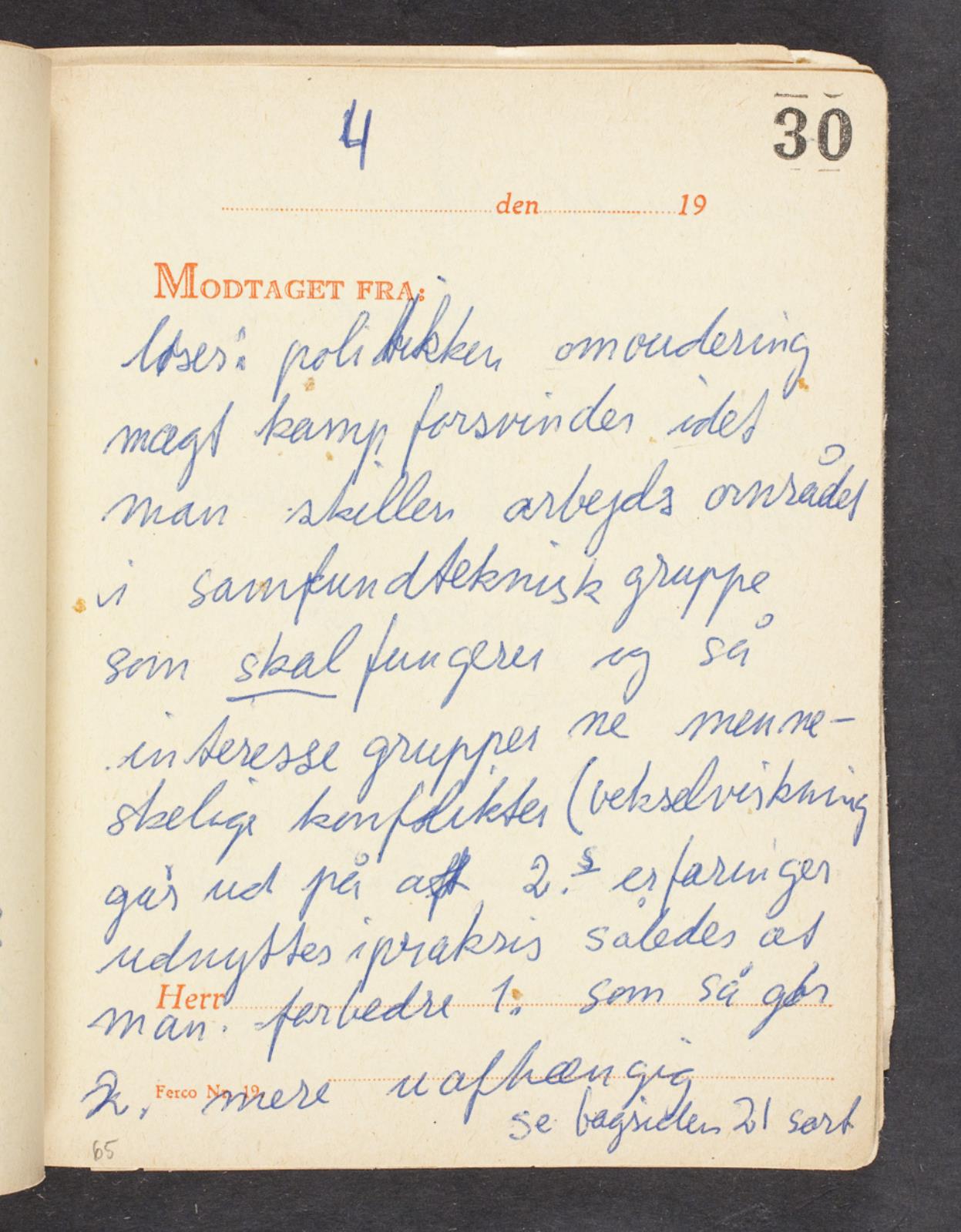 Noter, Bjørn Nørgaard, 1965-1967