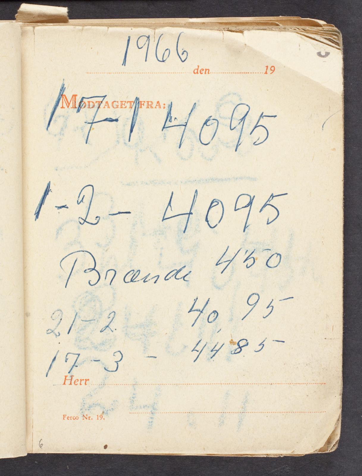 Noter, Bjørn Nørgaard, 1965-1967
