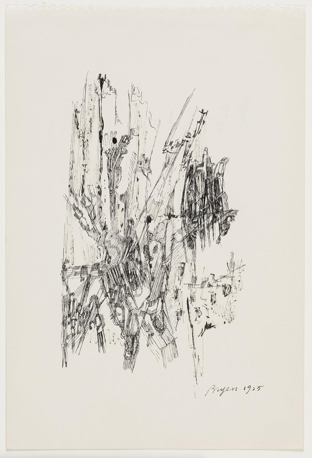 Komposition, Camille Bryen, 1955