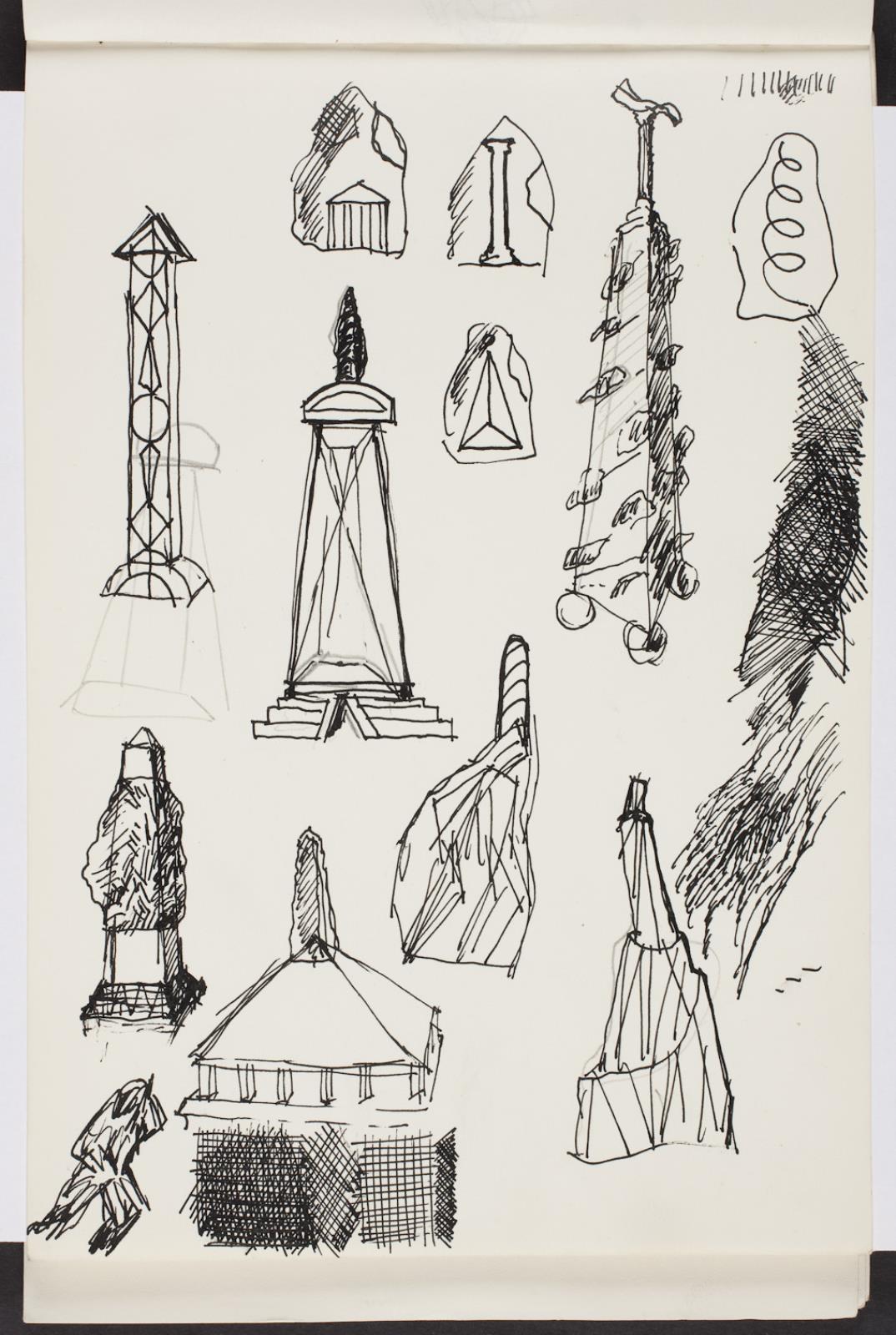 Adskillige udkast til monumenter, Bjørn Nørgaard, 1978