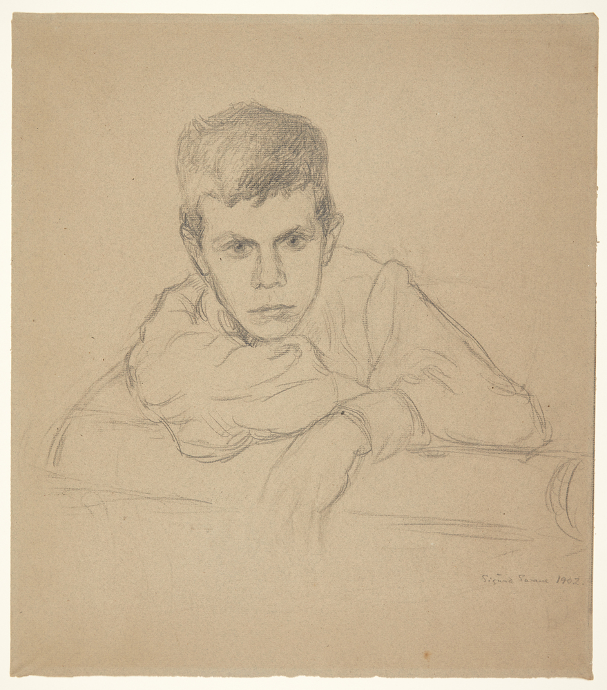 Poul Uttenreitter som dreng, Sigurd Swane, 1902