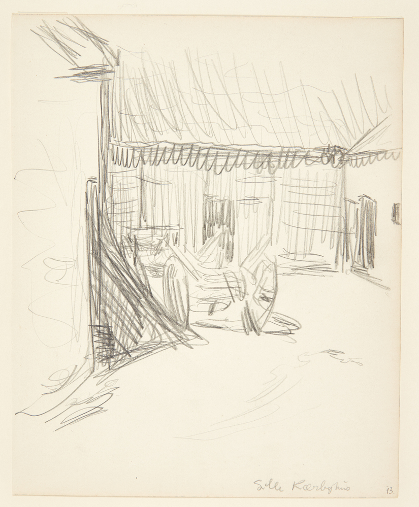 Gårdsplads, Sigurd Swane, 1916