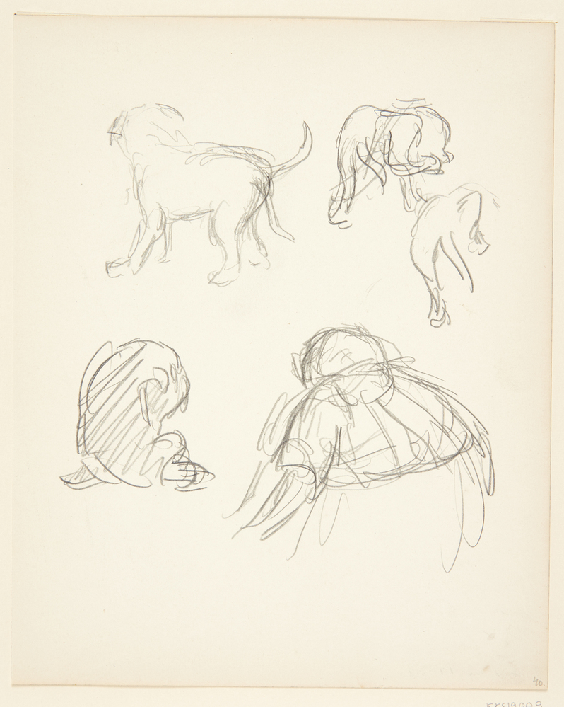Dreng og hundehvalp, Sigurd Swane, 1916