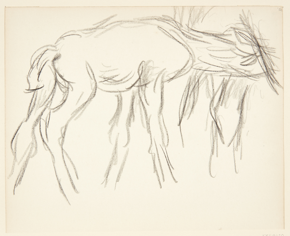 Føl ved krybben, Sigurd Swane, 1916